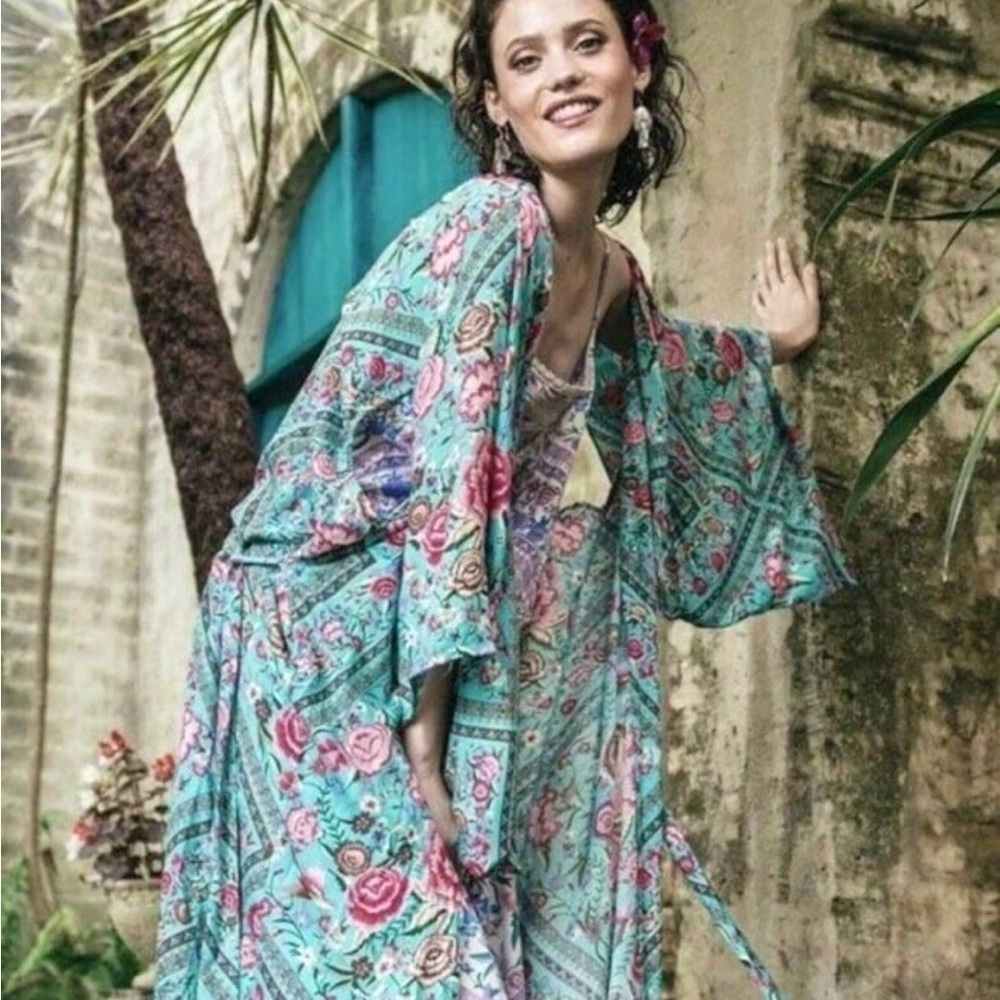Spell and the Gypsy Collective Babushka Maxi Kimono Robe S/M